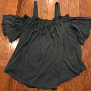 ❌❌❌SOLD❌❌❌  Gray Off the Shoulder Top